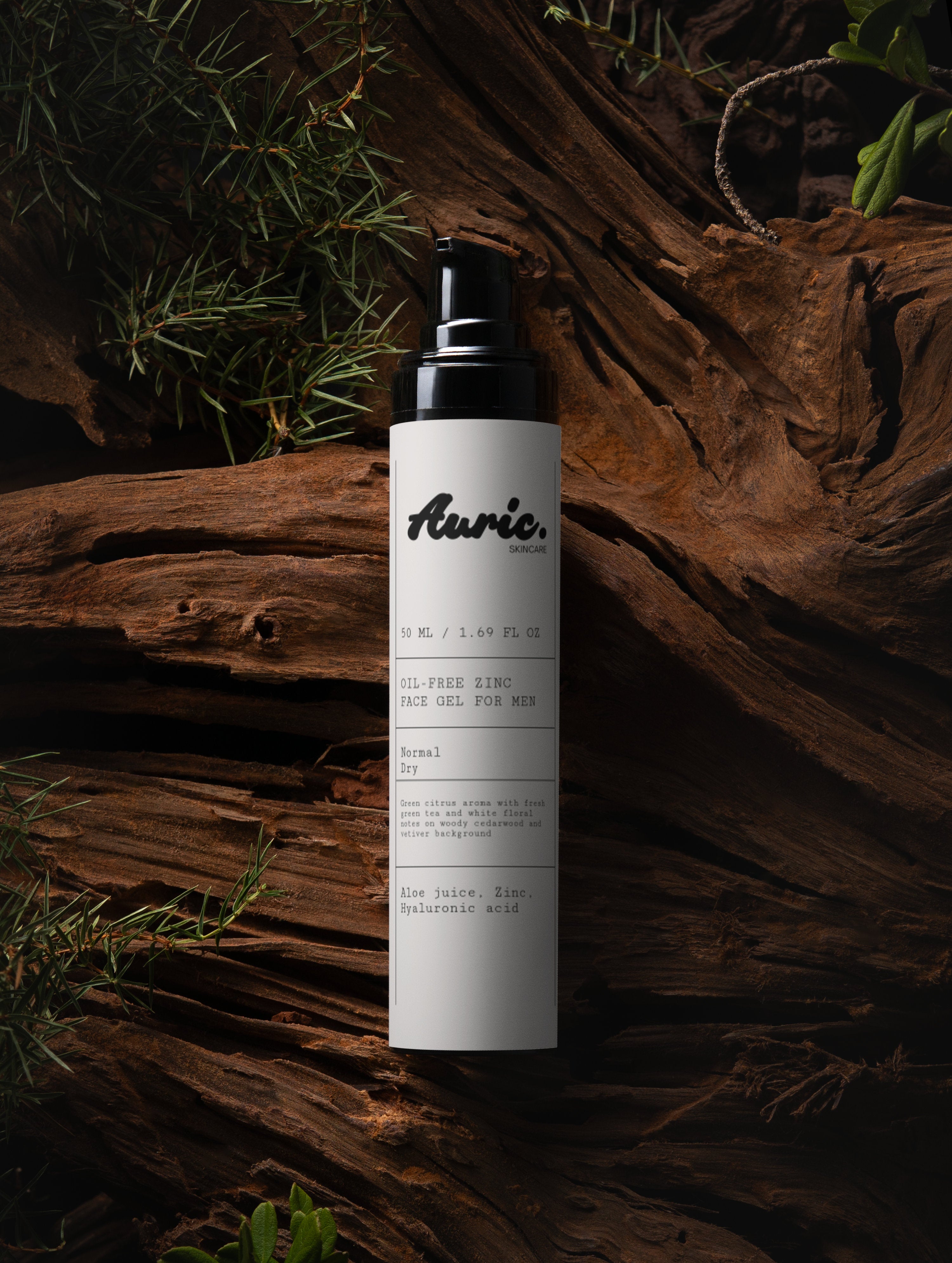 Oil-Free Zinc Face Gel for Men