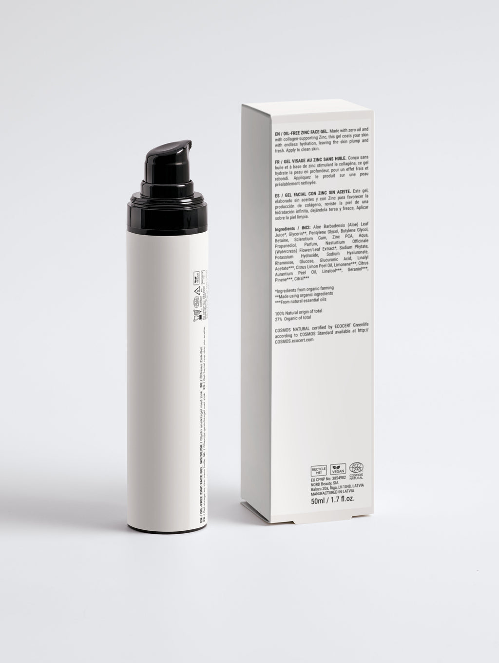 Oil-Free Zinc Face Gel for Men